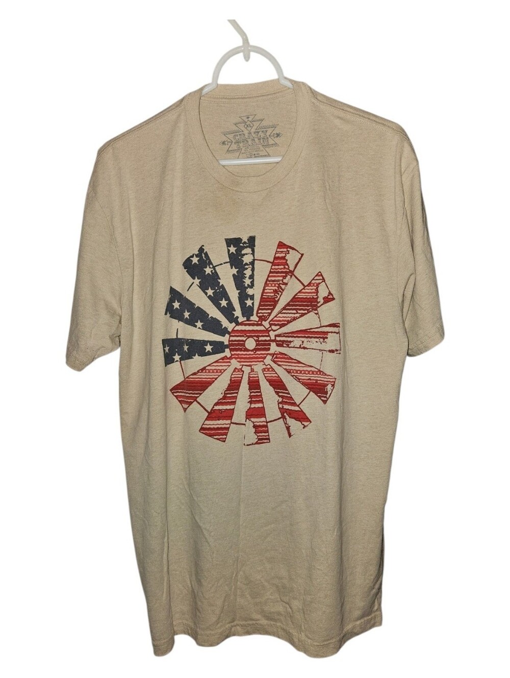 XL Crazy Train Patriotic Windmill Tee